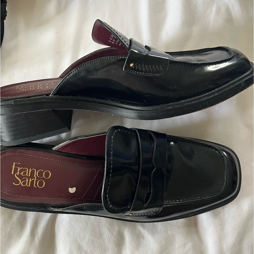 Black slip on heel - FRANCO SARTO, Size 9